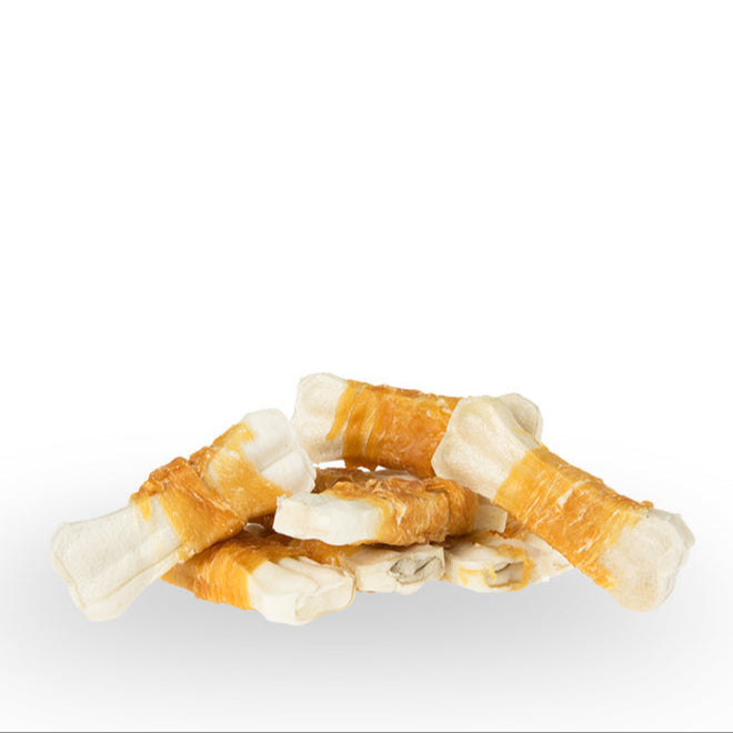 Wit geperst bot met kip 7.5cm