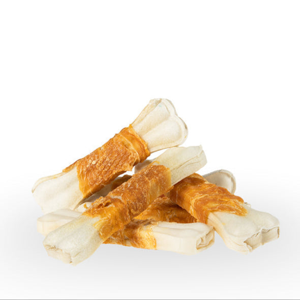 Wit geperst bot met kip 16cm