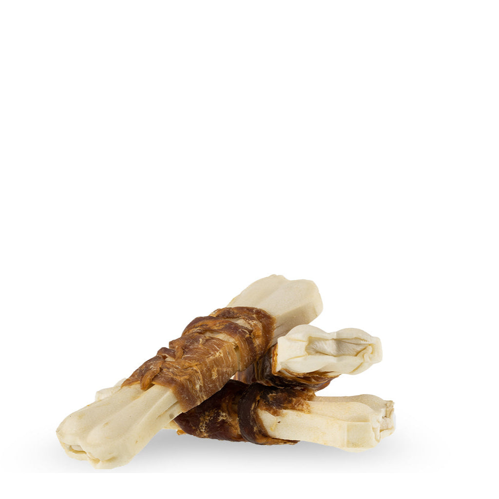 Wit geperst bot met eend 12.35cm