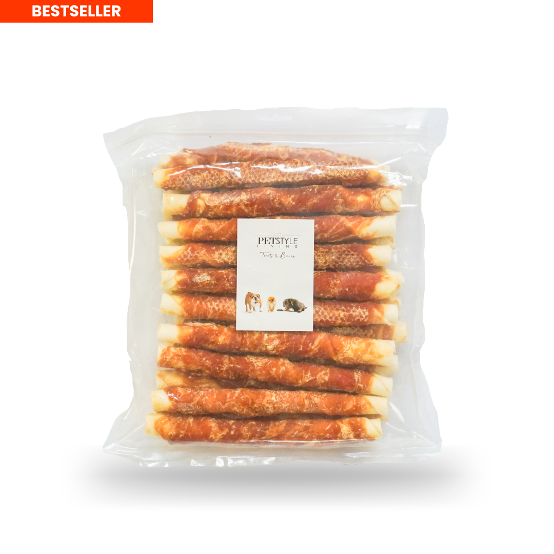 Kauwstaven met Kip 20cm 20 Stuks