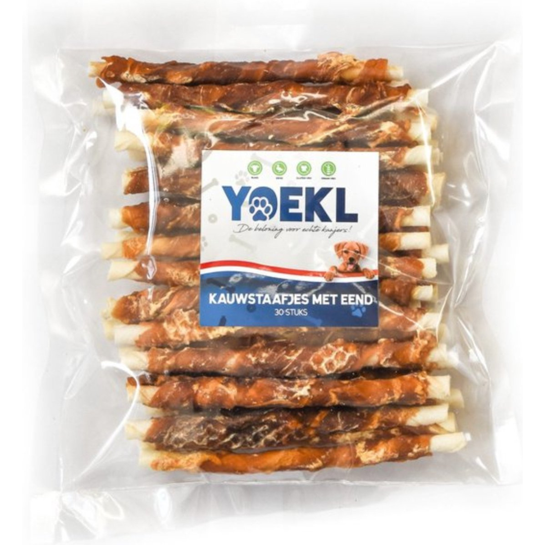 YOEKL Kauwstaafjes Met Eend 30 Stuks