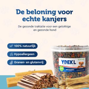 YOEKL Geperste Kauwstaven 20cm 20 Stuks