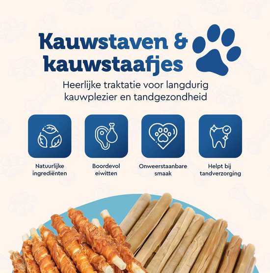 YOEKL kauwstaafjes Met Kip En Rund 30 Stuks