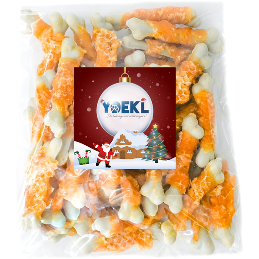 YOEKL - Kip en Calcium Kluifjes 400 Gram