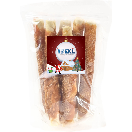 YOEKL - Kauwstaven Met Kip 20cm 6 Stuks