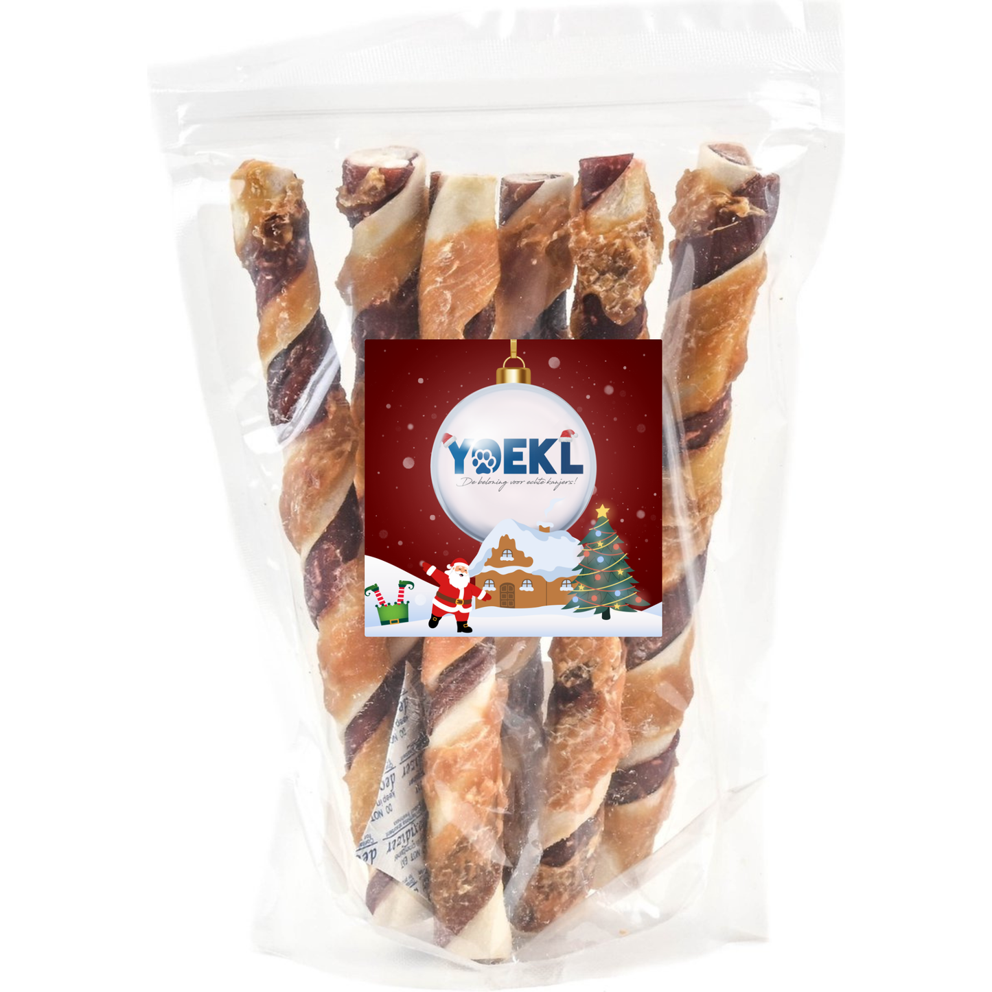 YOEKL - Kip en Rund Staven 20cm 6 Stuks