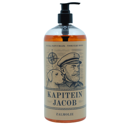 Kapitein Jacob - Zalmolie voor hond - 1 liter