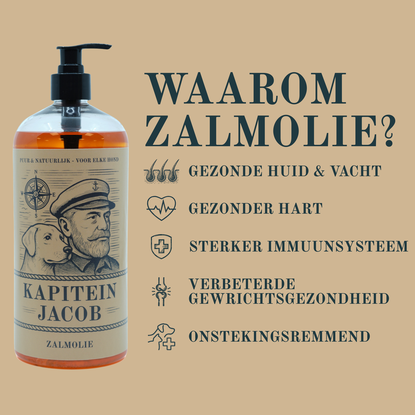 Zalmolie 1L