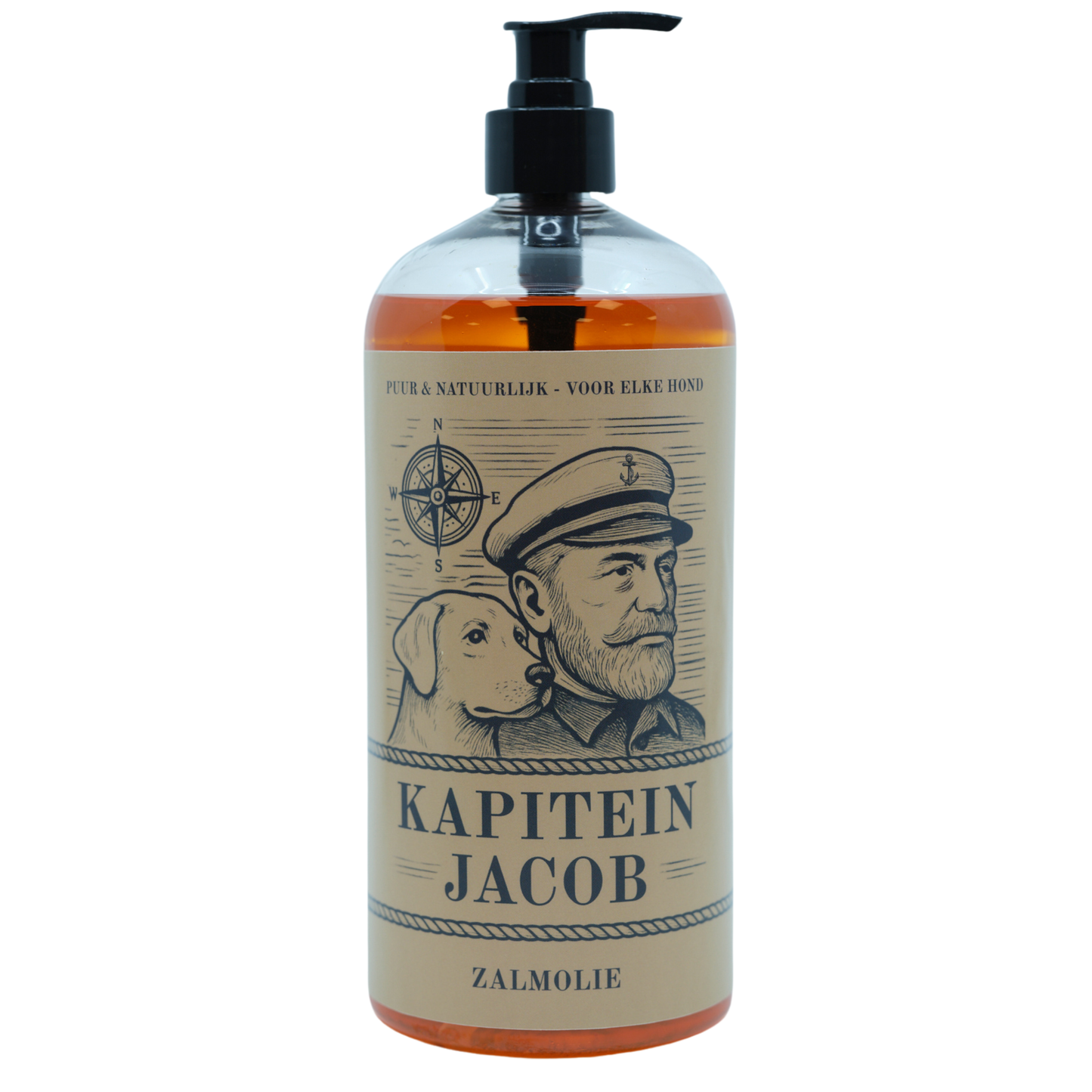 Kapitein Jacob - Zalmolie voor honden - 1 liter