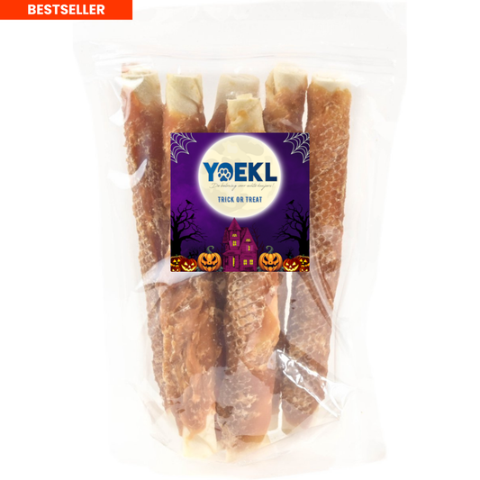 YOEKL Kauwstaven Met Kip 20cm 6 Stuks