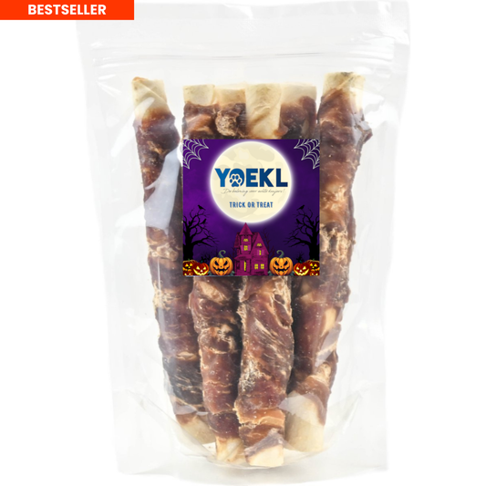 YOEKL Kauwstaven Met Eend 20cm 6 Stuks