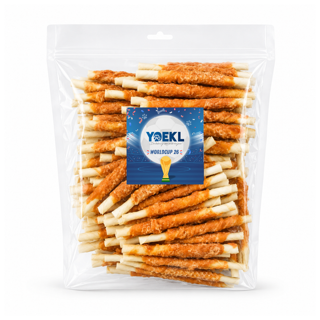 YOEKL - Kauwstaafjes met Kip 100 Stuks