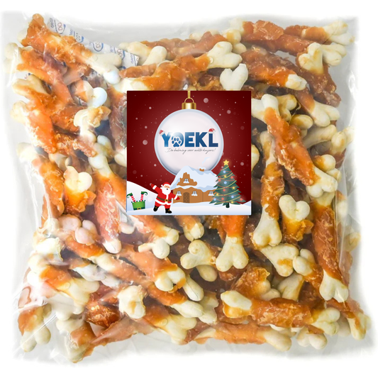YOEKL - Kip en Calcium Kluifjes 900 Gram