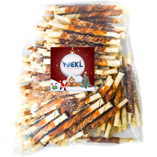 YOEKL -  Kauwstaafjes Met Eend 100 Stuks