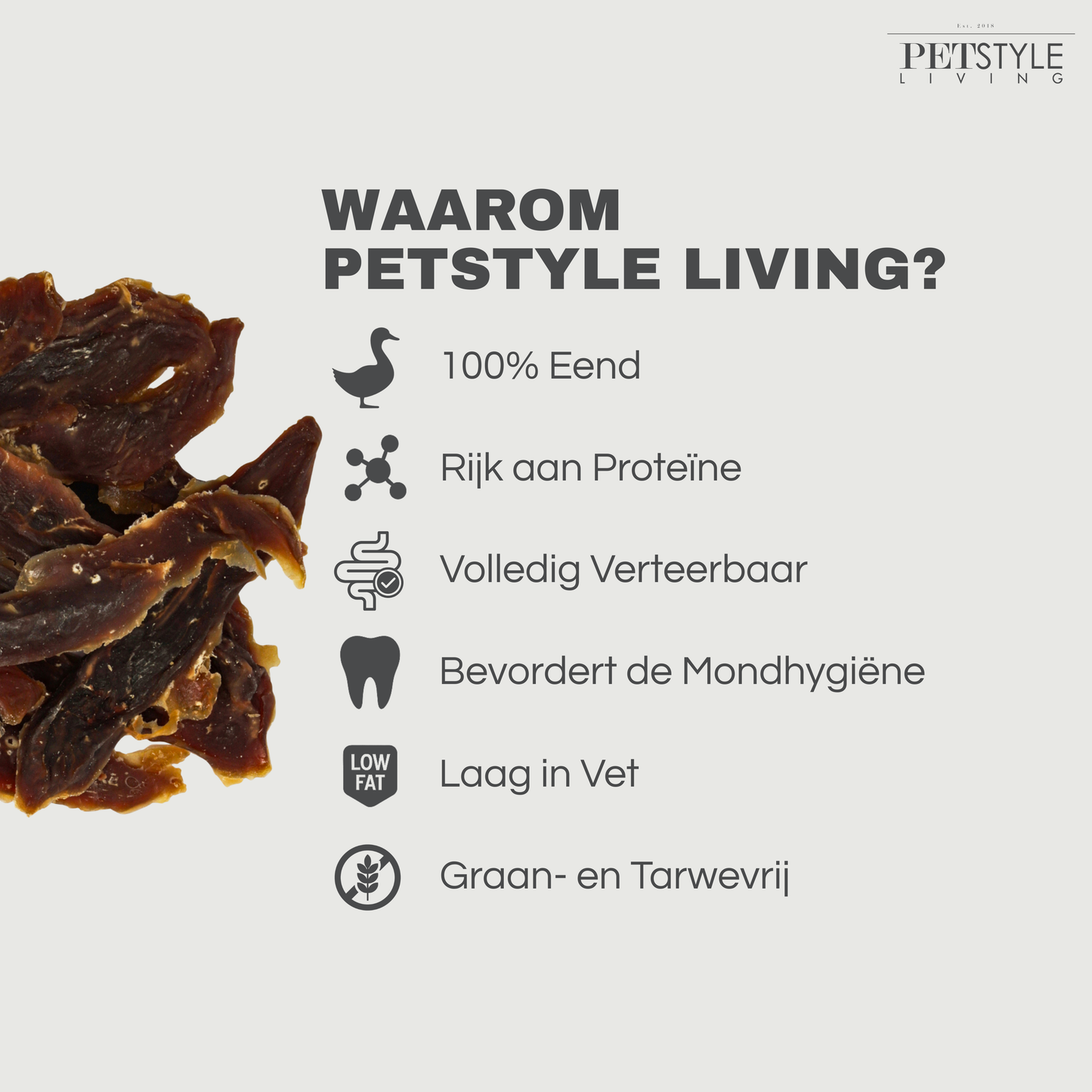 Petstyle Living - Eendfilets - 1KG