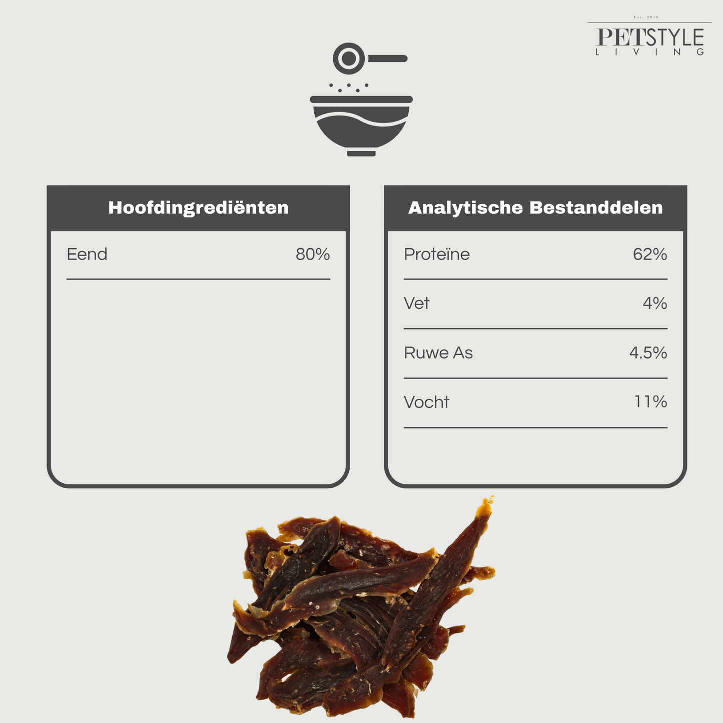 Petstyle Living - Eendfilets - 1KG