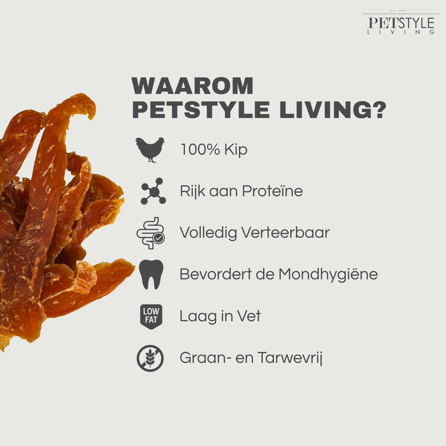 Petstyle Living - Kipfilets - 1KG