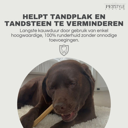 Petstyle Living - Kauwstaven Geperst 20cm - 20 Stuks