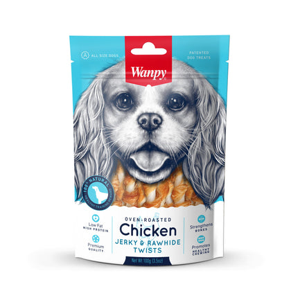 Wanpy - Chicken Jerky & Rawhide Twists