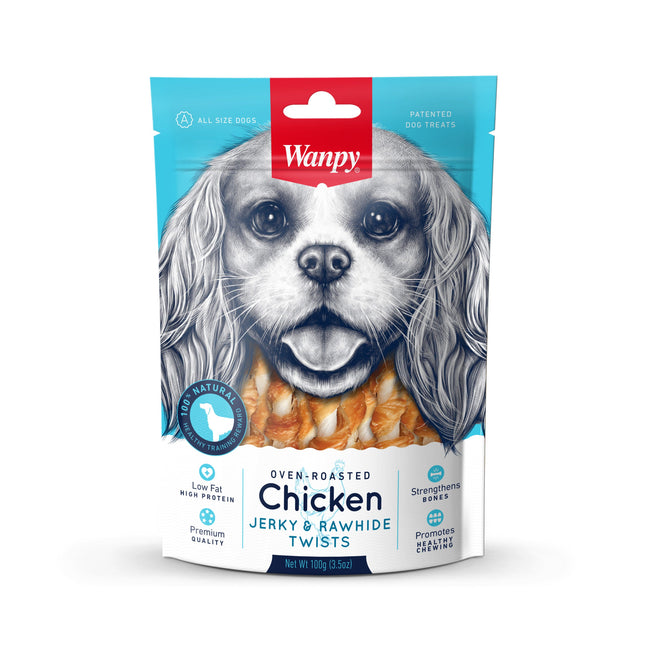 Wanpy - Chicken Jerky & Rawhide Twists
