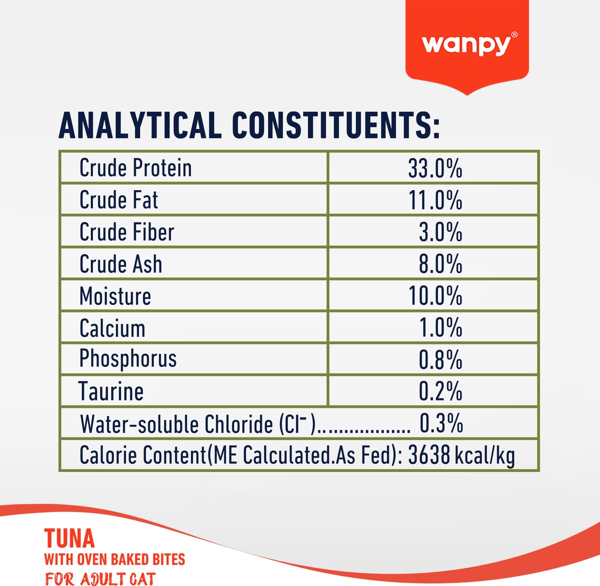 Wanpy - Kattenvoer Tonijn - 8 kg (Adult)