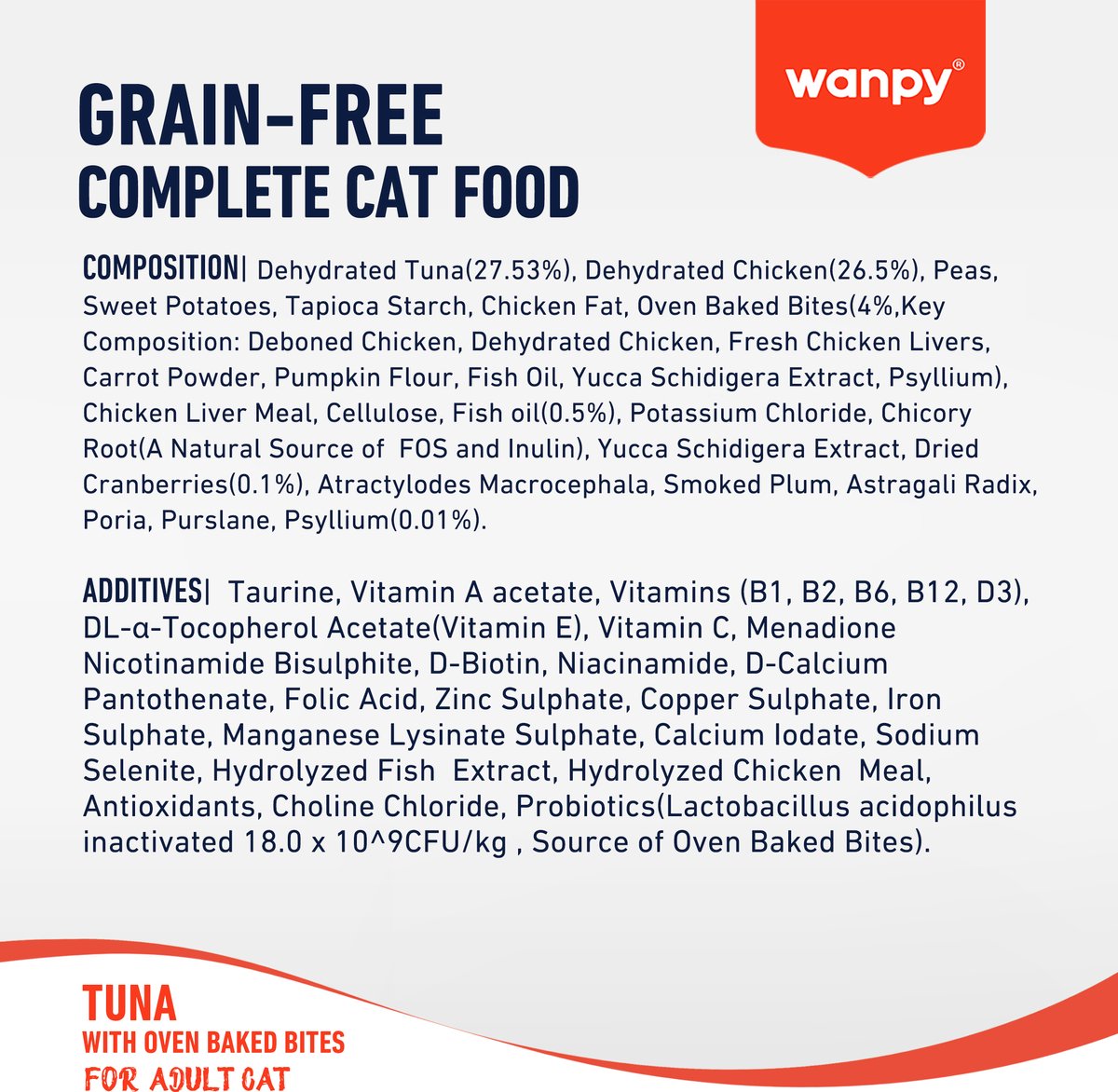 Wanpy - Kattenvoer Tonijn - 8 kg (Adult)