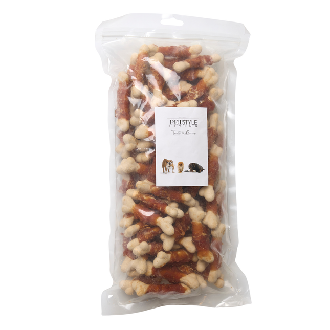 Petstyle Living - Kip en Calcium kluifjes - 1KG