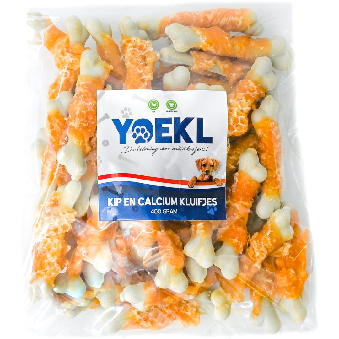 YOEKL Kip En Calcium Kluifjes 400 Gram