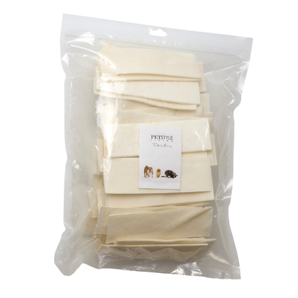 Petstyle Living - Gepofte runderhuid chips - 1KG