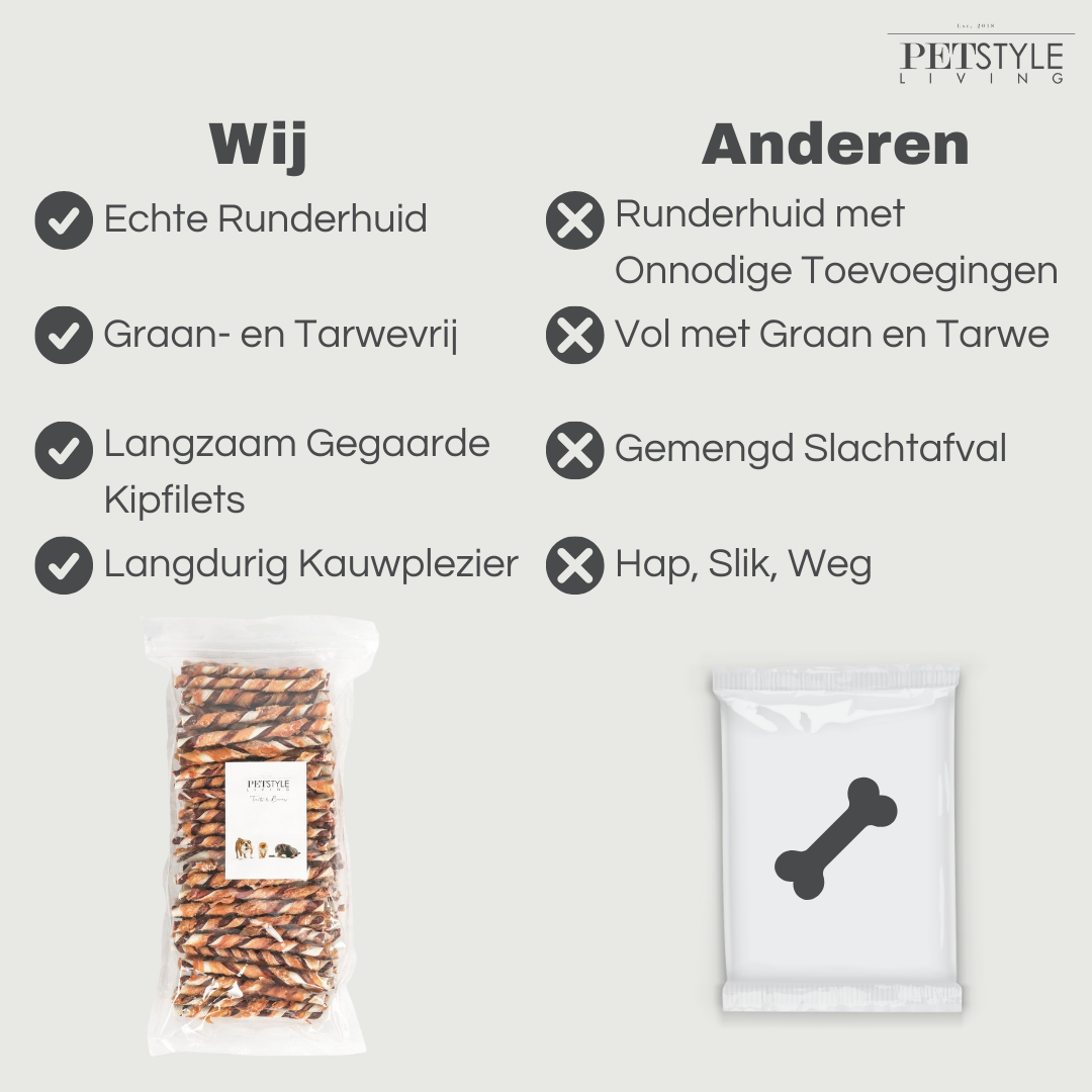 Mehrfarbiger, gedrehter Stab mit Huhn, 12,5 cm, 7/8 mm – pro Karton (15)