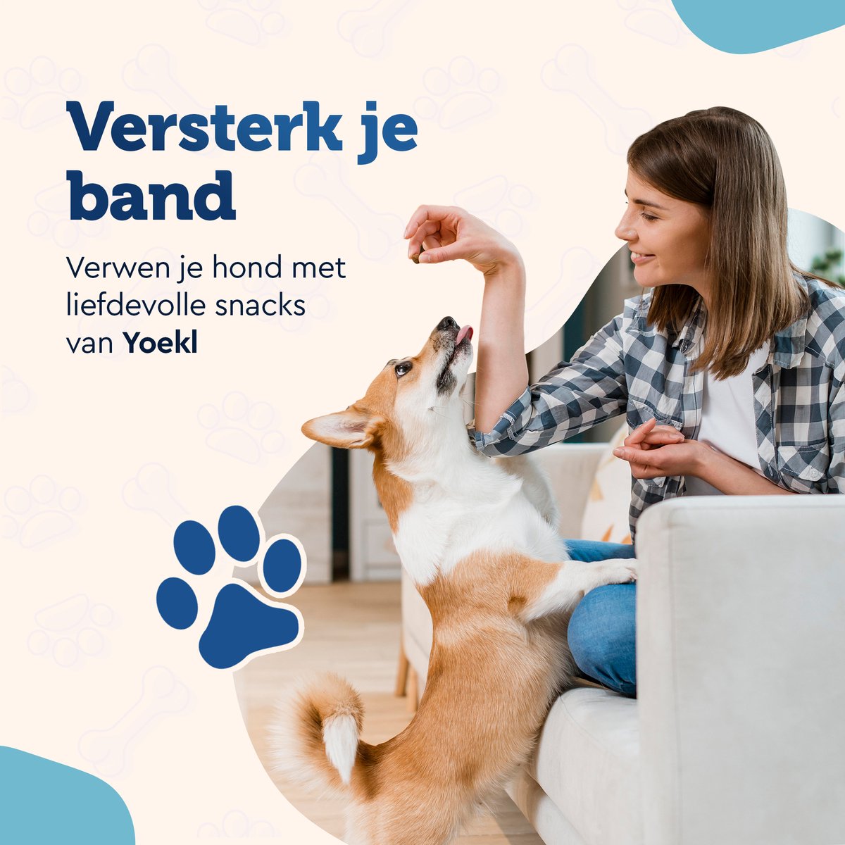 YOEKL - Kauwstaven met Kip 20cm 6 Stuks