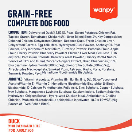 Wanpy - Hondenvoer Eend 1.5 kg (Adult)