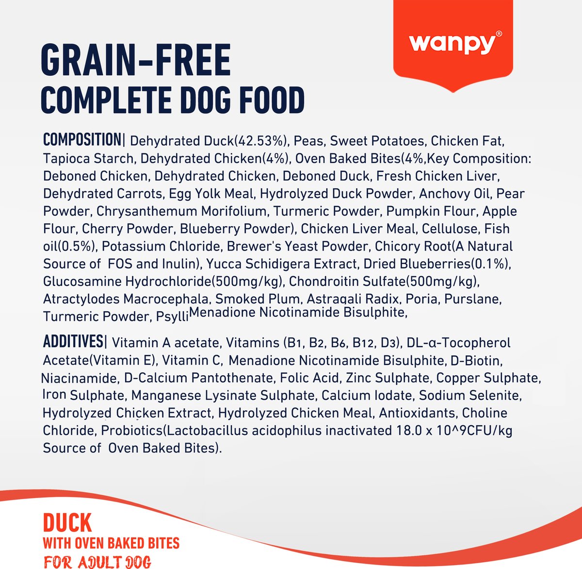 Wanpy - Hondenvoer Eend 12 kg (Adult)