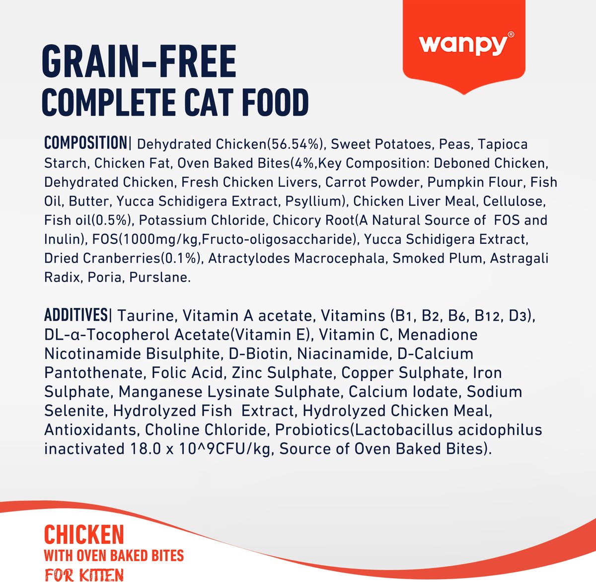 Wanpy - Kattenvoer Kip - 1.5 kg (Kitten)