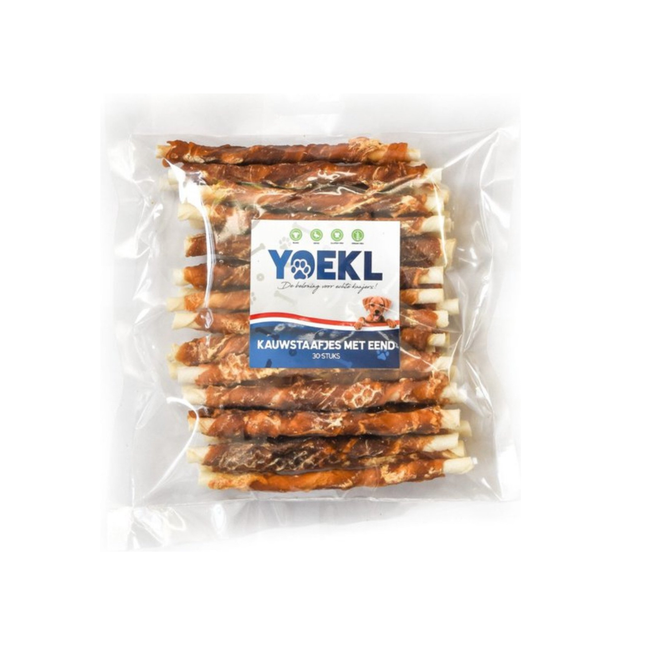 YOEKL - Kauwstaafjes met Eend 30 Stuks