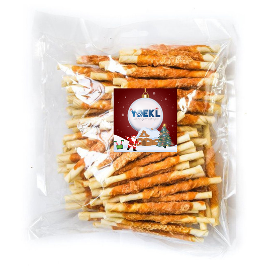 YOEKL - Kauwstaafjes Met Kip 100 Stuks