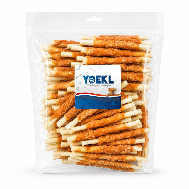 YOEKL - Kauwstaafjes met Kip 100 Stuks