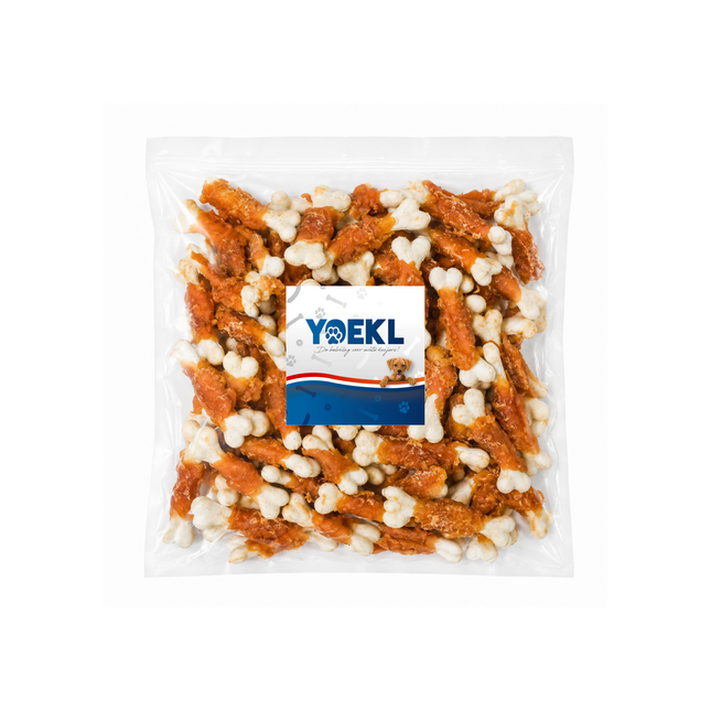 YOEKL - Kip en Calcium Kluifjes - 400 Gram