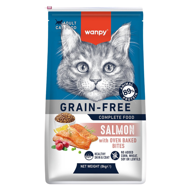 Wanpy - Kattenvoer Zalm - 8 kg (Adult)