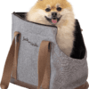 JV Bizou Pet Bag Grey Brown Dog